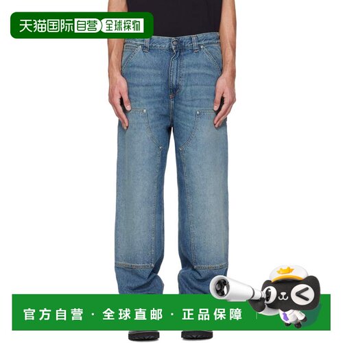 香港直邮CARHARTT WIP 男士 蓝色 OG Double Knee 牛仔裤 I036273