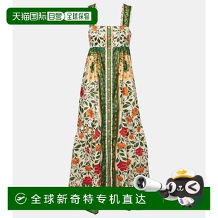香港直邮FARM 女士 1h可退 RIO colorful花色 花朵棉质长款 连衣裙