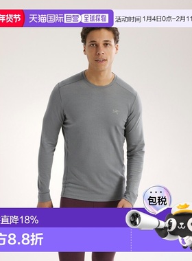 欧洲直邮Arc'teryx 始祖鸟 RHO 美利奴羊毛长袖圆领衫 男装户外