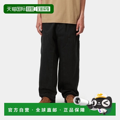 自营欧洲直邮Carhartt WIP OG Double Knee男士黑色棉质工装裤