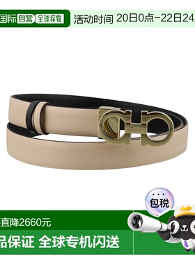 1h可退 香港直邮Salvatore Ferragamo Gancio双扣环腰带 674559