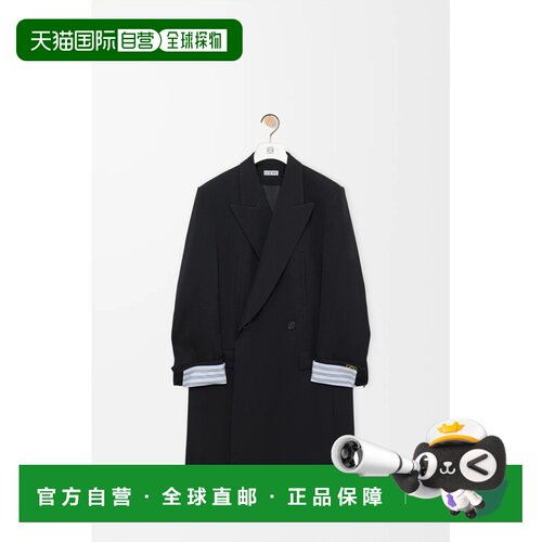 自营欧洲直邮Loewe罗意威 女士深海军蓝色羊毛中【付后1h可退】
