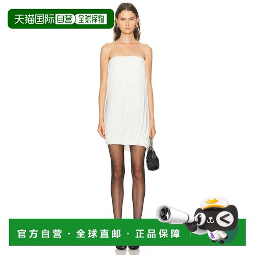 1h可退 美国直邮ALEX PERRY 女士 无肩带垂褶迷你连衣裙 D1698SS2