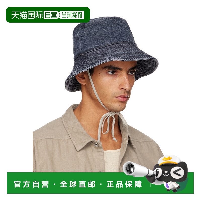 香港直邮Rick Owens Drkshdw 牛仔渔夫帽 DA02E7479DGY58