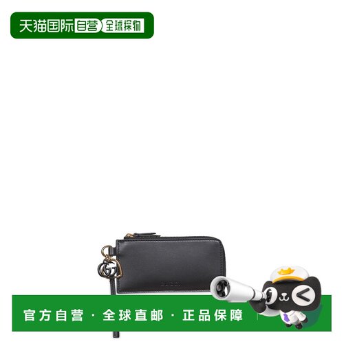 1h可退 香港直邮GUCCI 女士钱包 847478AAEVB1000 AW2025 黑色 拉