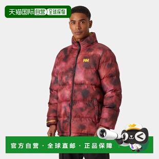 自营欧洲直邮Helly Hansen 男士紫红色聚酯Yu23双面羽绒服