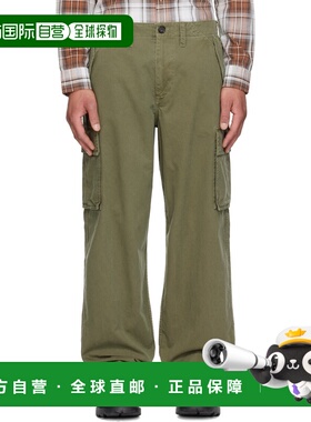 1h可退 香港直邮Burberry 巴宝莉 男士 绿色工装裤 8116438C1424P