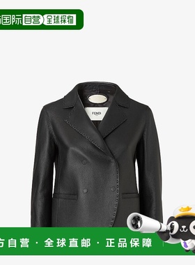 1h可退 欧洲直邮FENDI (2025新品) Selleria Jacket-黑色麂皮夹克