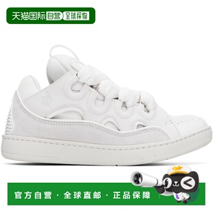 1h可退 香港直邮Lanvin 朗雯 男士 白色 Curb 运动鞋 FUSKDK12DRA