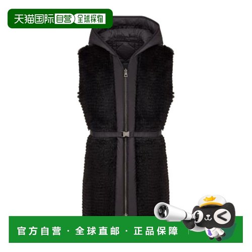 香港直邮Dior 连帽系腰带马甲 346G25AF030