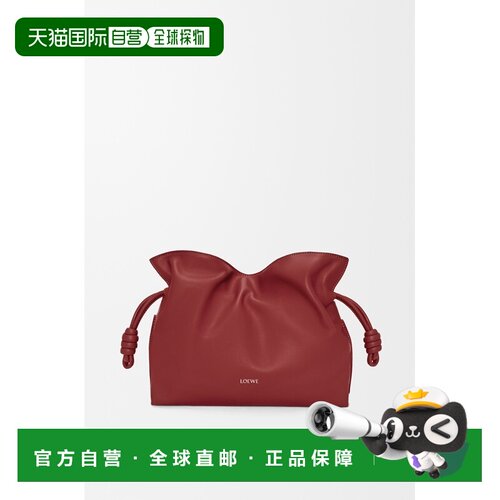 自营欧洲直邮Loewe罗意威 Flamenco女士小牛纳帕皮革中号手拿包