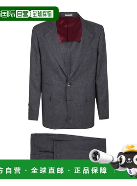 1h可退 香港直邮Brunello Cucinelli 翻领长袖西装套装 MB430LDTH