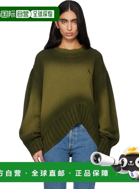 1h可退 香港直邮The Attico 女士 绿色 Sprayed Wool Cashmere 毛