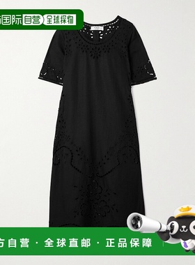 1h可退 SEA 海洋 女士 Lula 英格兰刺绣薄纱中长连衣裙 P