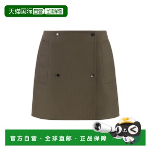 1h可退 香港直邮Burberry 巴宝莉 女士 黏合華達呢風衣迷你裙 811