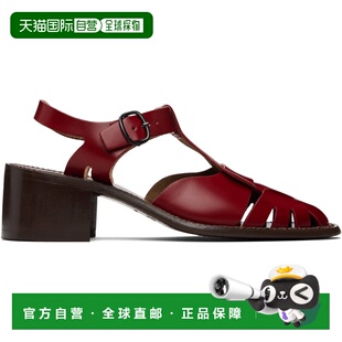1h可退 香港直邮Hereu 女士 红色 Pesca Heeled 凉鞋 PEHEWFS26R