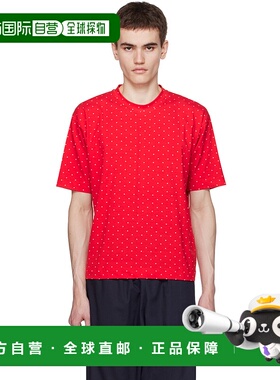 香港直邮chloe 男士 红色图案 T 恤 TE1BS1 red红色 舒适时尚
