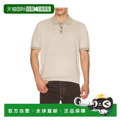 香港直邮THEORY 希尔瑞 男士 真丝亚麻短袖Polo衫 Q0383705