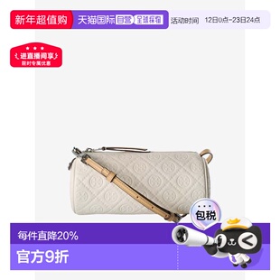 【自营】海外直邮TORY BURCH/汤丽柏琦T Monogram老花圆筒包
