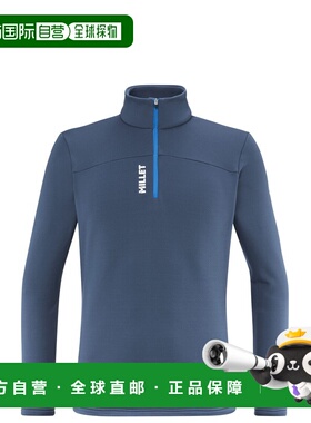 自营欧洲直邮Millet觅乐 SENECA男士抓绒衣 深蓝色
