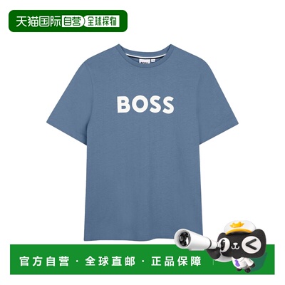 香港直邮BOSS 波士 男童 CON 徽标T恤童装 J52711K881