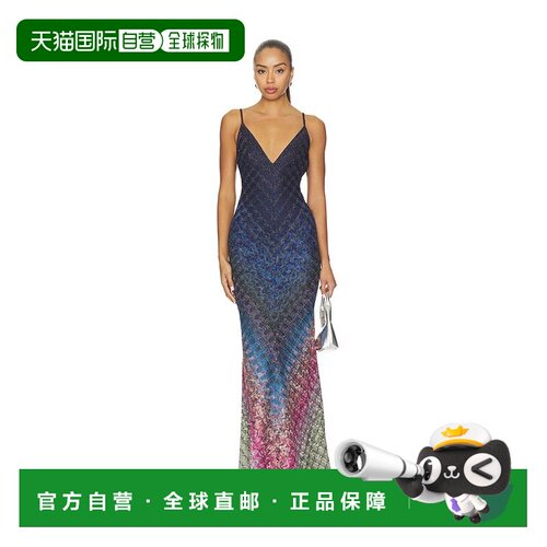 香港直邮MISSONI米索尼女士中长连衣裙 【付后1h可退】