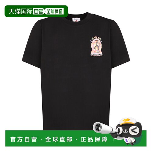 1h可退 欧洲直邮CASABLANCA 男士T恤 MSP26JTS0017 SS2026 黑色 S