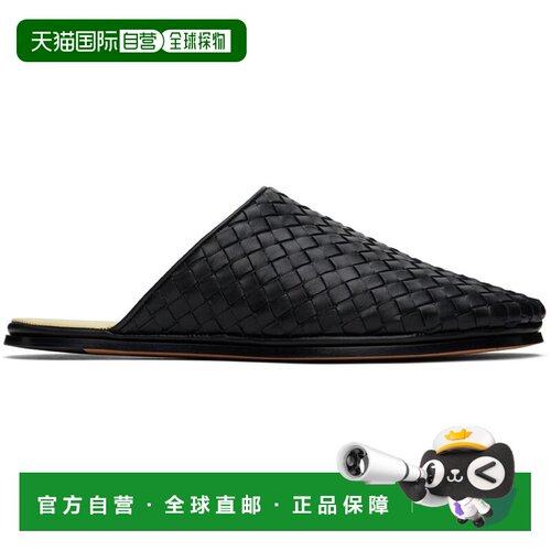 1h可退 香港直邮Bottega Veneta 葆蝶家 男士 黑色 Sunday 拖鞋 7