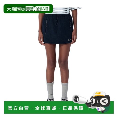 香港直邮Miu Miu 徽标图案迷你裙 MG251818E3