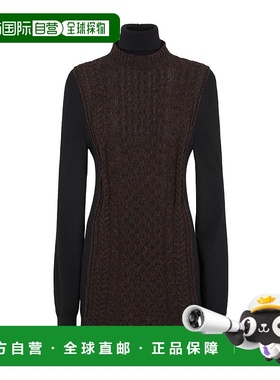 香港直邮Fendi 高领针织连衣裙 FZDC81ASJN包臀裙