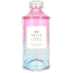 欧洲直邮ukiyo浮世日本樱花金酒日本原装进口杜松子酒40%700ml