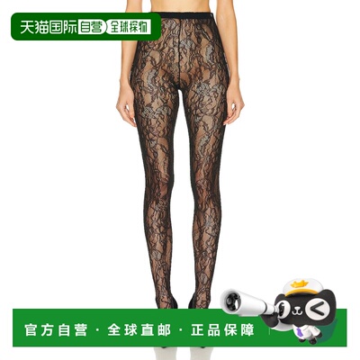 1h可退 美国直邮wardrobenyc 女士 蕾丝连裤袜 W2098R14 black黑