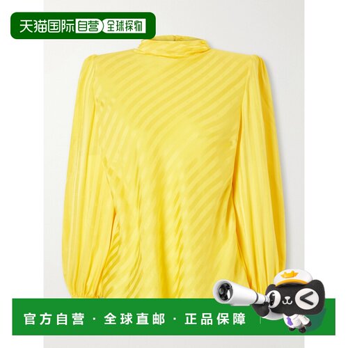 1h可退 valentino 华伦天奴 女士 提花交织图案真丝衫 9B3AEBZ59J