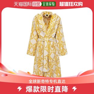 香港直邮Roberto 女士Logo Gold混棉浴袍 Cavalli