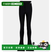香港直邮Mugler 穆勒 女士 1h可退 剪口防水面料中腰喇叭长裤 001