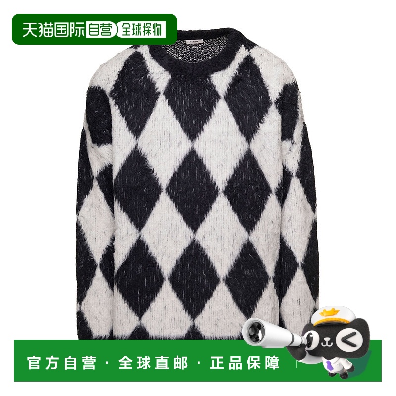 香港直邮Celine BOXY SURFER 拉绒棉圆领毛衣 2AF46974T.