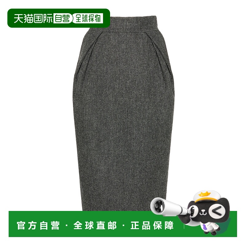 香港直邮Maison Margiela 羊毛中长半身裙 S29ME0032M35569