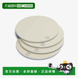 自营欧洲直邮Baccarat巴卡拉 Octogone白色漆八角形元素杯垫户外