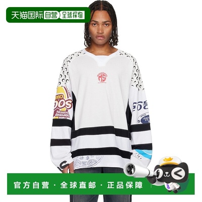 1h可退 香港直邮Marine Serre 男士 白色 Regenerated Graphic Je