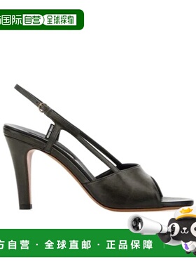 香港直邮Miu Miu 圆头高跟凉鞋 5X547E537F085