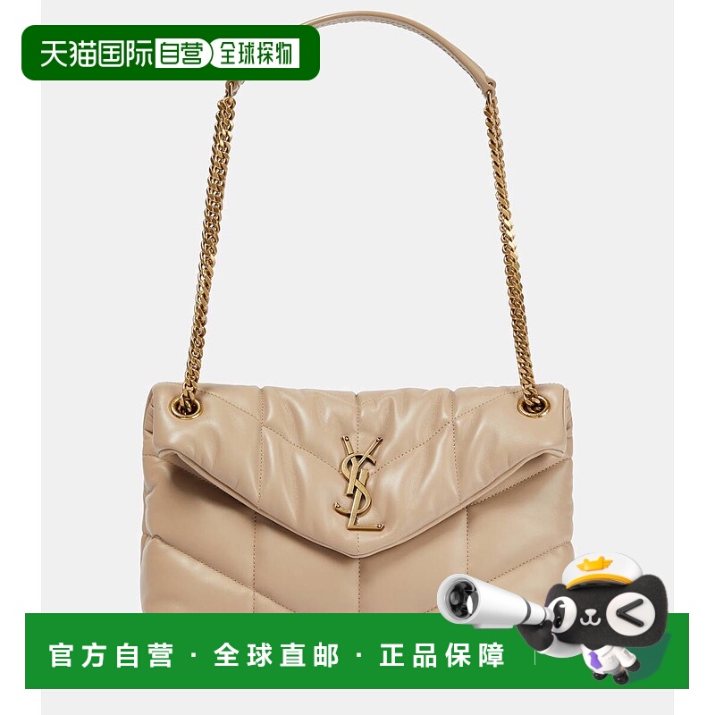 1h可退 香港直邮Saint Laurent 圣罗兰 女士 蓬松小号皮革肩包