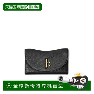 logo标识弧形钱包 香港直邮Burberry 80816501博柏利拉链牛皮
