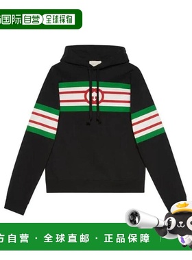 香港直邮互扣式双G印花卫衣 Men crov长袖
