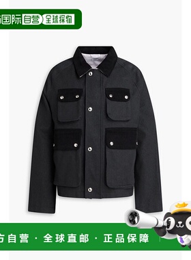 香港直邮Thom Browne 汤姆 布朗 男士 棉质灯芯绒斜纹布夹克 MOT0