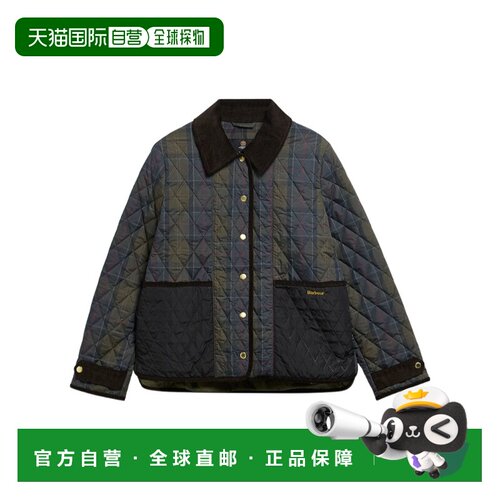 香港直邮Barbour 女士户外风衣 LQU1932TN11 AW2026 蓝色 长袖夹