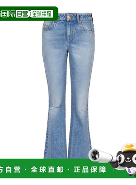 香港直邮Balmain 腰带环喇叭牛仔裤 DF1MJ130DE53喇叭裤