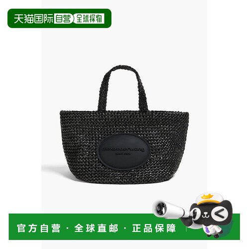 香港直邮Alexander Wang 亚历山大 王 女士 人造拉菲草编织手提包
