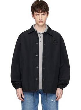 香港直邮Canada Goose 加拿大鹅 男士 黑色 Tonal Label 系列 Reg