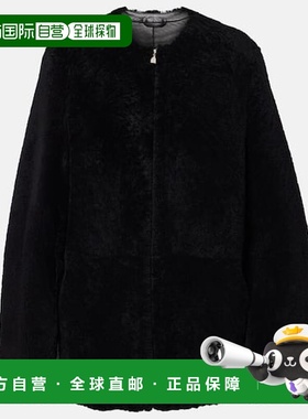 香港直邮TOT&Ecirc;ME 女士 毛羊皮夹克 black黑色 舒适时尚外套