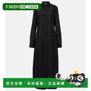 式 真丝混纺衬衫 连衣裙 black黑色 香港直邮toteme 舒适时尚 女士